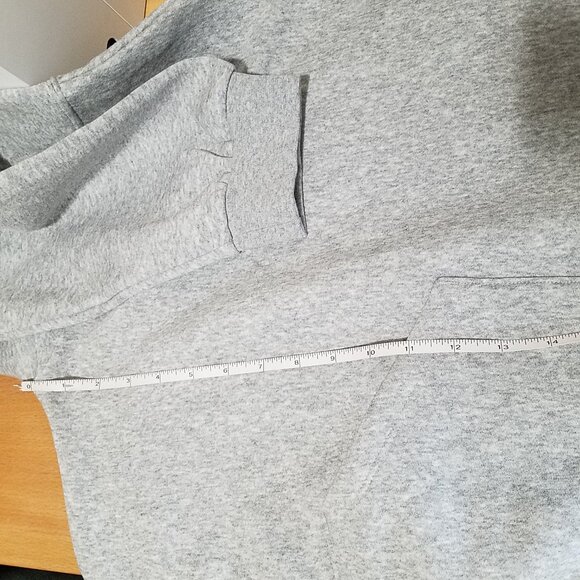 Under Armour Women's Sweatshirt Overized Grey Icon Fleece Half Zip Pullover 2XL - Picture 6 of 14